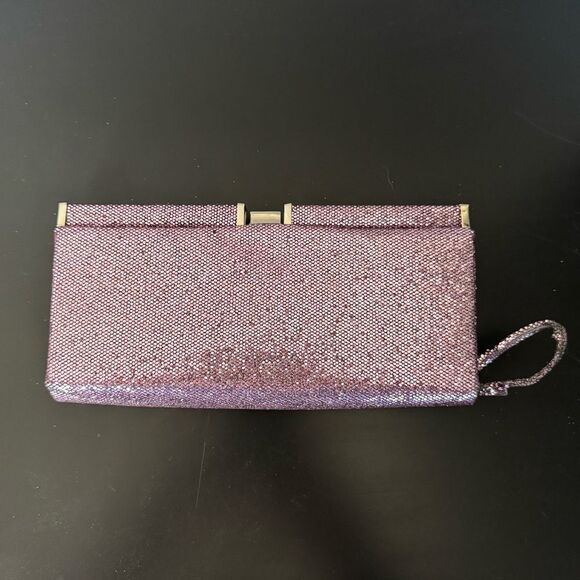 Vintage Glittery Pink Evening Clutch Bag - Picture 3 of 7